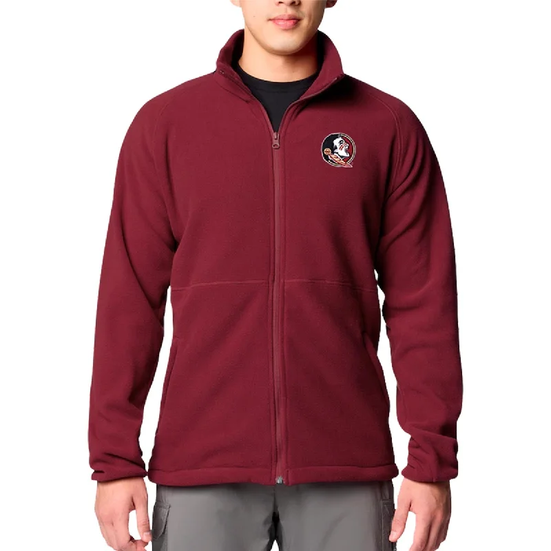 Columbia Men's Seminole Logo Flanker IV Fleece Jacket - Garnet