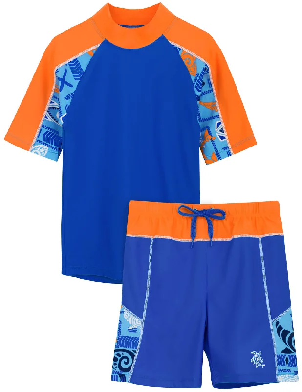 Breaker Rash Guard & Swim Short - Lagoon