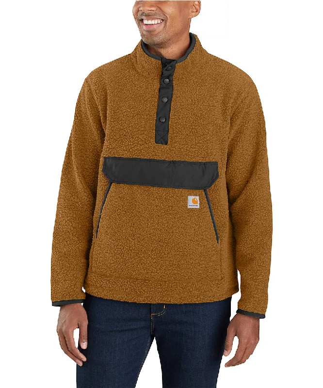 Carhartt Men's Fleece Pullover Jacket - Carhartt Brown