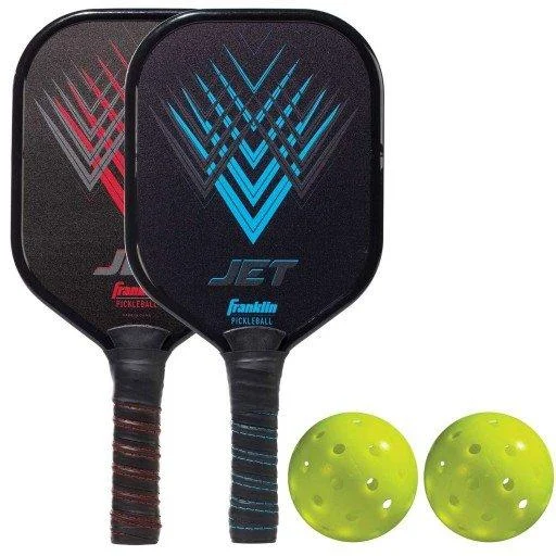 Franklin Pickleball - 2 players Jet Aluminum paddle and ball set