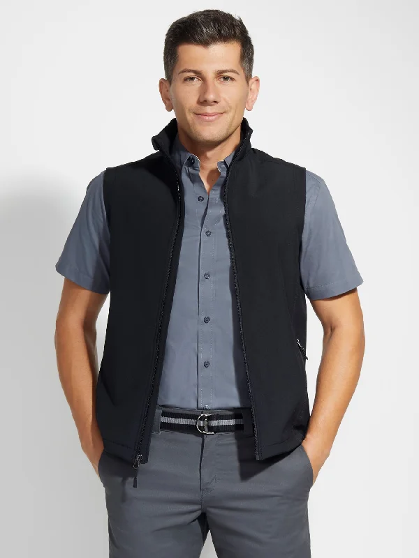 Men's Core Soft Shell Vest - Black