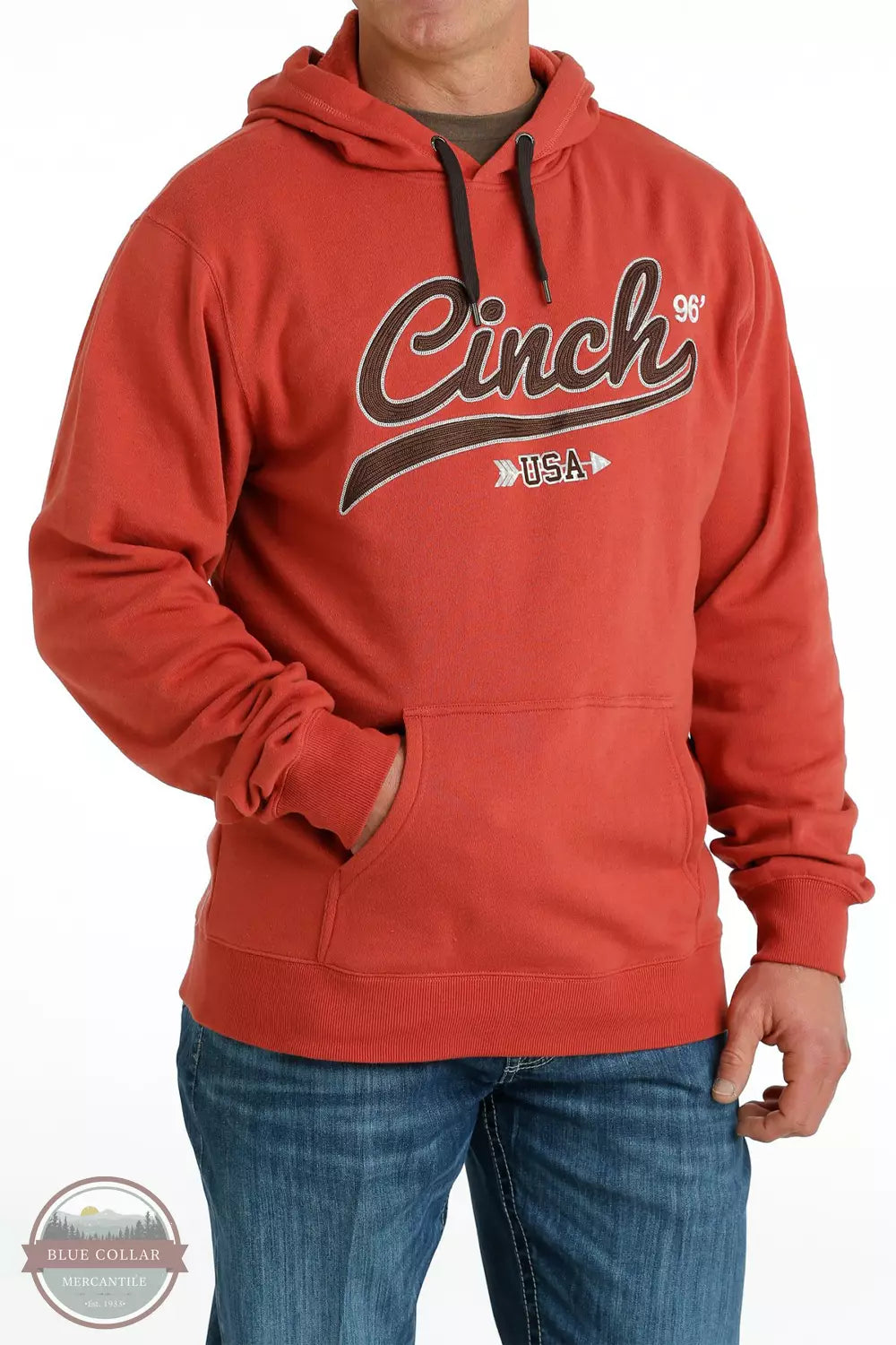 MWK1206027 RED Cinch Logo Hoody