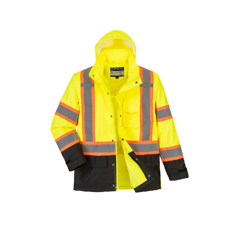 Hi Vis Contrast Tape Rain Jacket US361YB