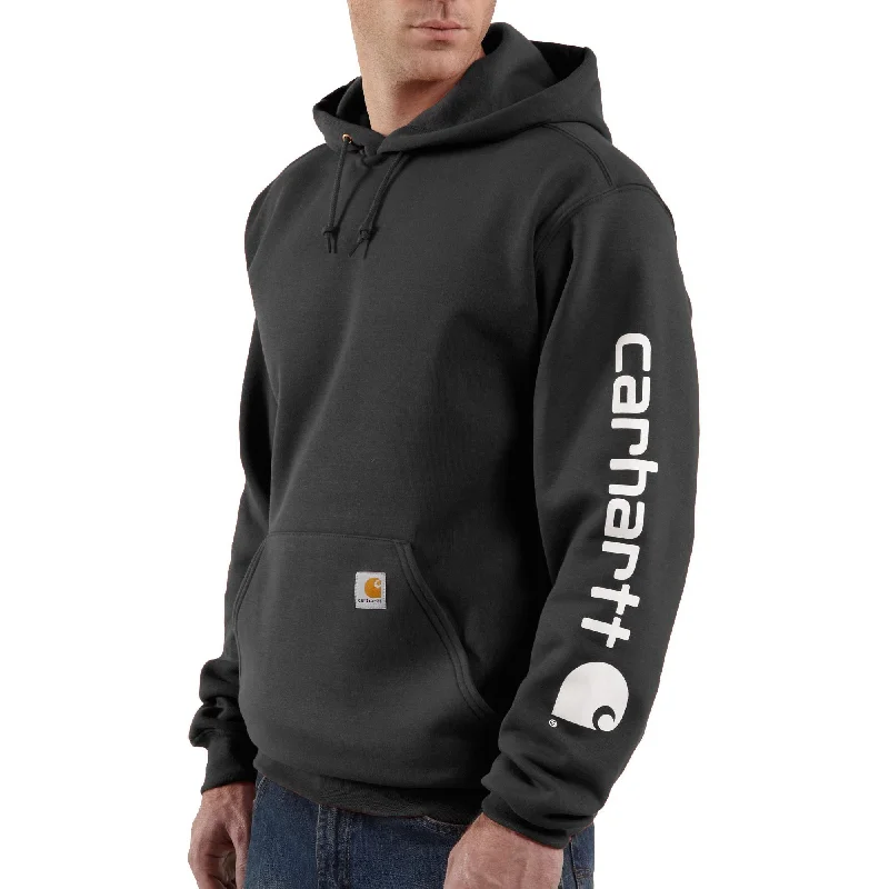 K288 Loose Fit Midweight Logo Sleeve Hoody