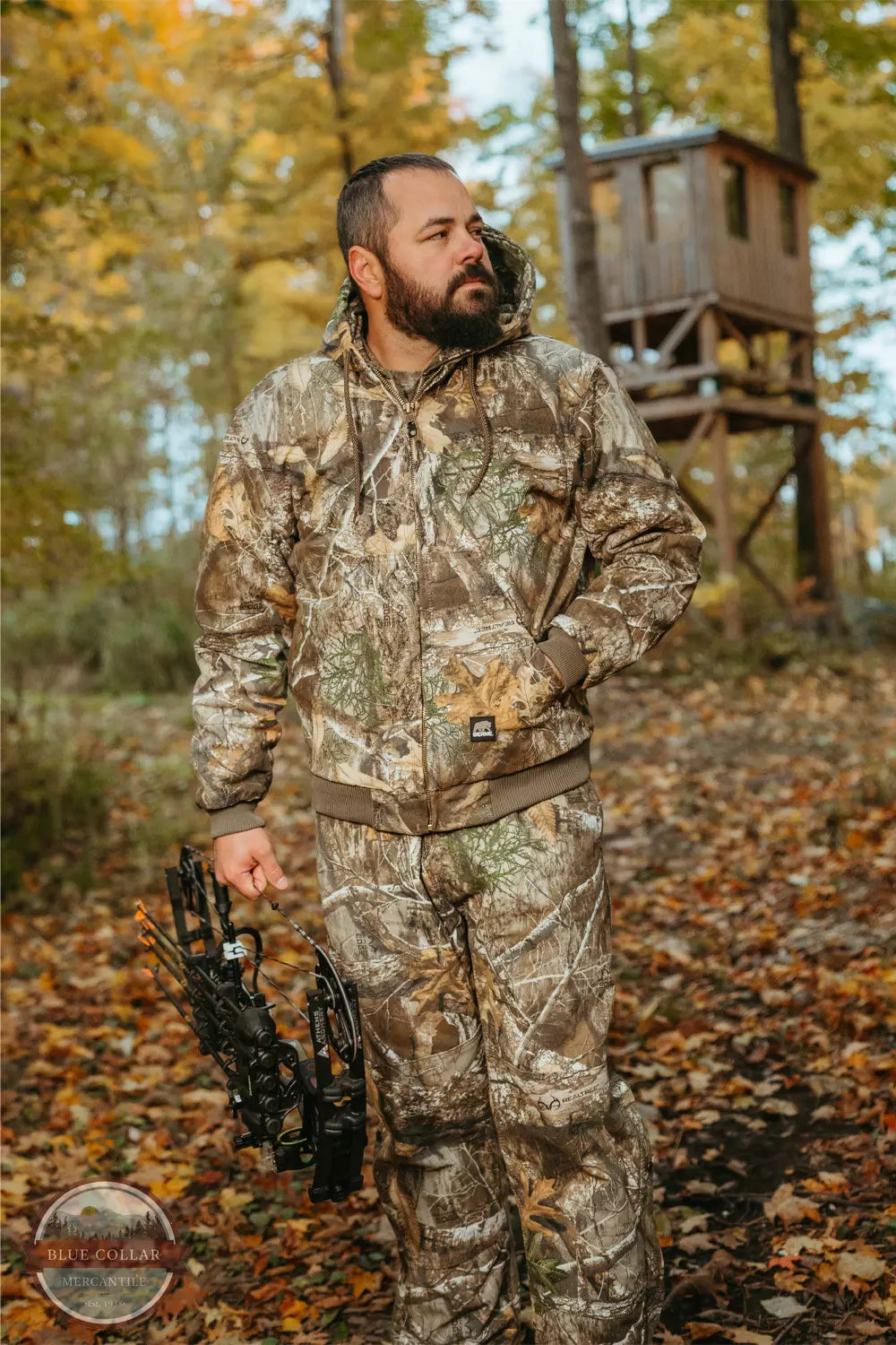 Heritage Duck Hooded Jacket in Realtree Edge Camo HJ51EDG