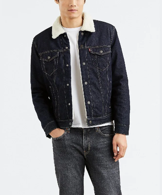 Levi's Men's Sherpa Trucker Jacket - Rinsed