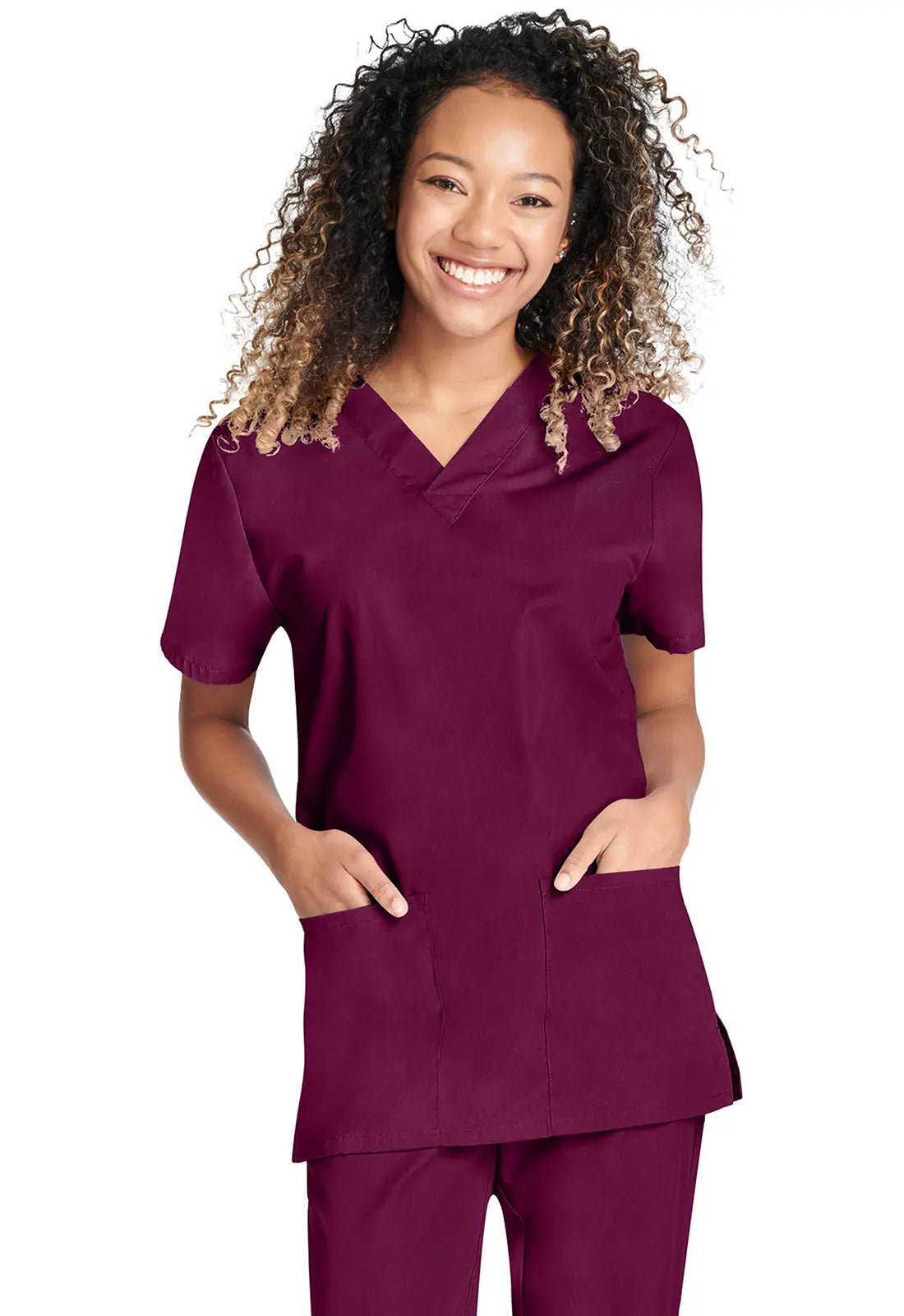 Cherokee Unisex Top and Pant Set - Wine