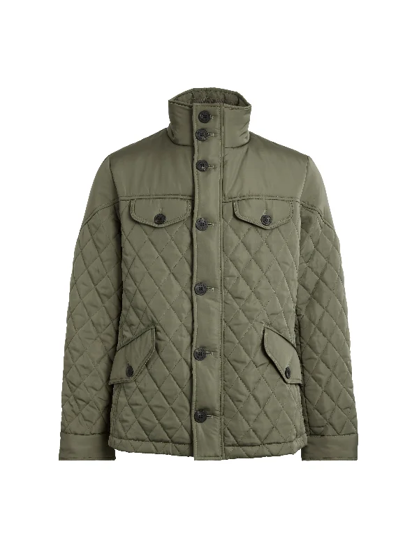 Elegant Comfort George Quilted Jacket - Sage