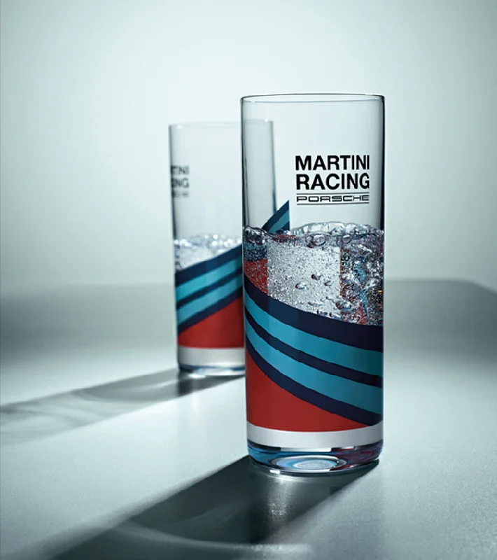 Porsche Long Glass Set - Martini Racing