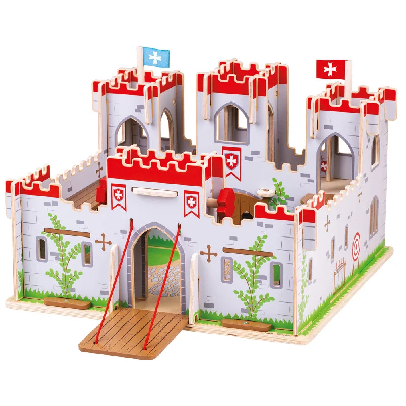 Bigjigs Toys Wooden King George's Castle Playset, Simply Slots Together