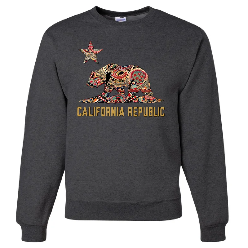 California Republic Paisley Bear Crewneck Sweatshirt