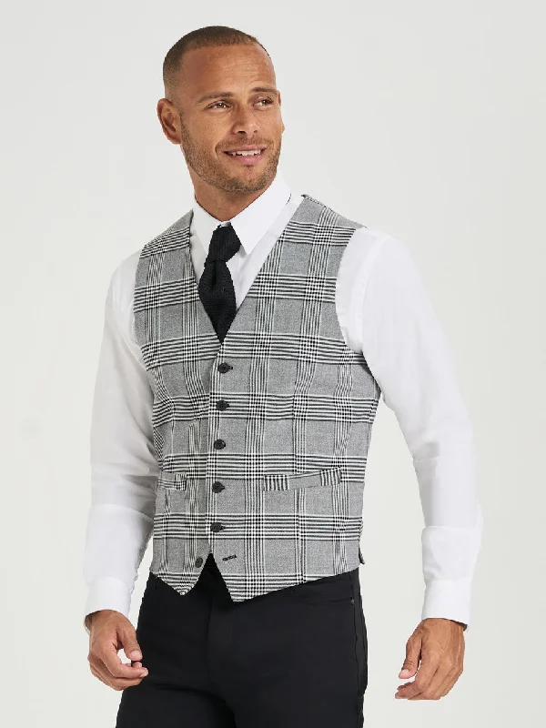 Men's James Vest - Glen Plaid