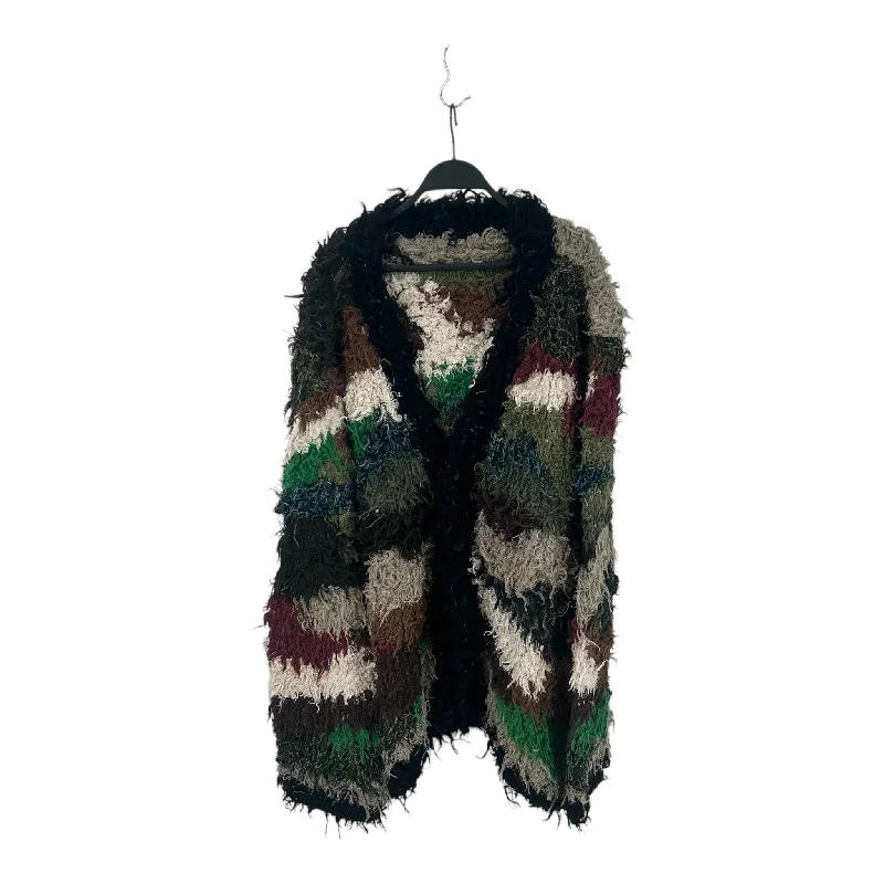 McQ Alexander McQueen/BiosisFringe/Heavy Cardigan/L/Multicolor/Polyester/