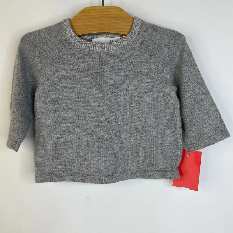 Size 1-3m: Zara Light Grey Knitted Sweater