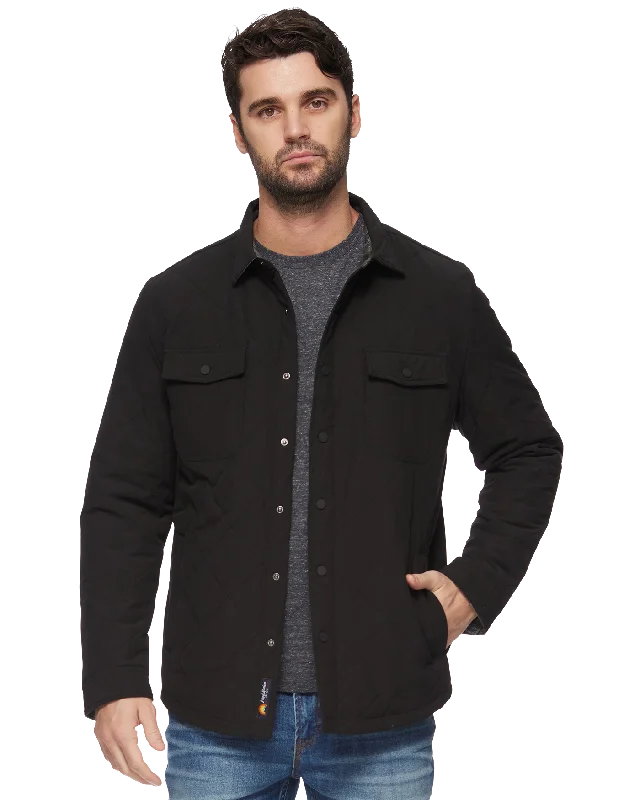 CHAPIN FLANNEL-LINED QUILTED JACKET