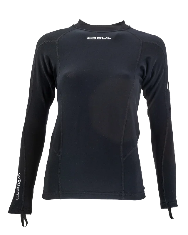 Junior Evotherm Thermal Long Sleeve Rash Vest in Black