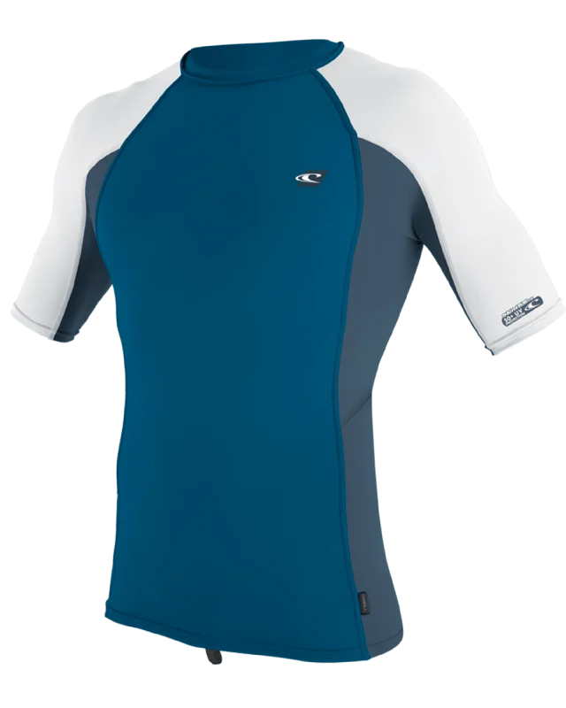 Premium Skins Rash Vest in Ultra Blue, Copen Blue & White