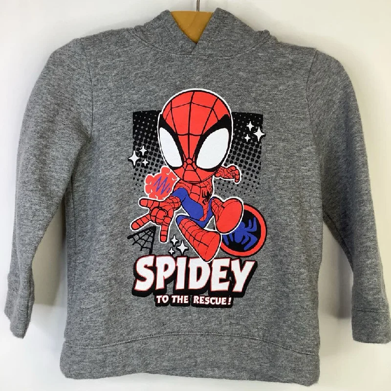 Size 3: Grey "Spidey To The Rescue" Hoodie