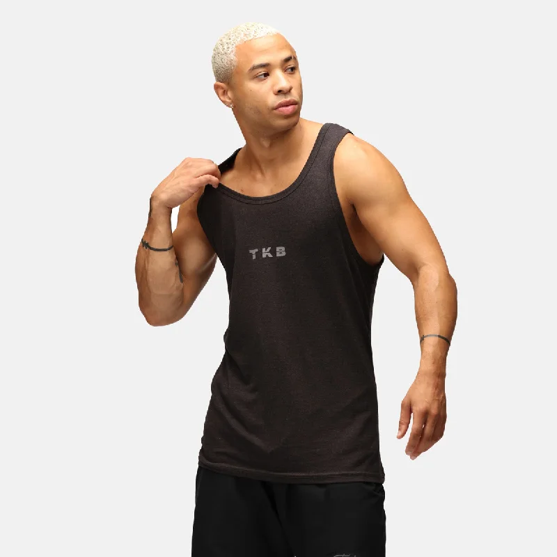 TKB Man Heather Black Tri Blend Vest