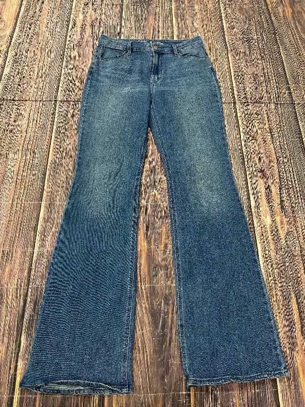 Classic Retro Jeans Flared By Old Navy In Blue Denim, Size: 6l