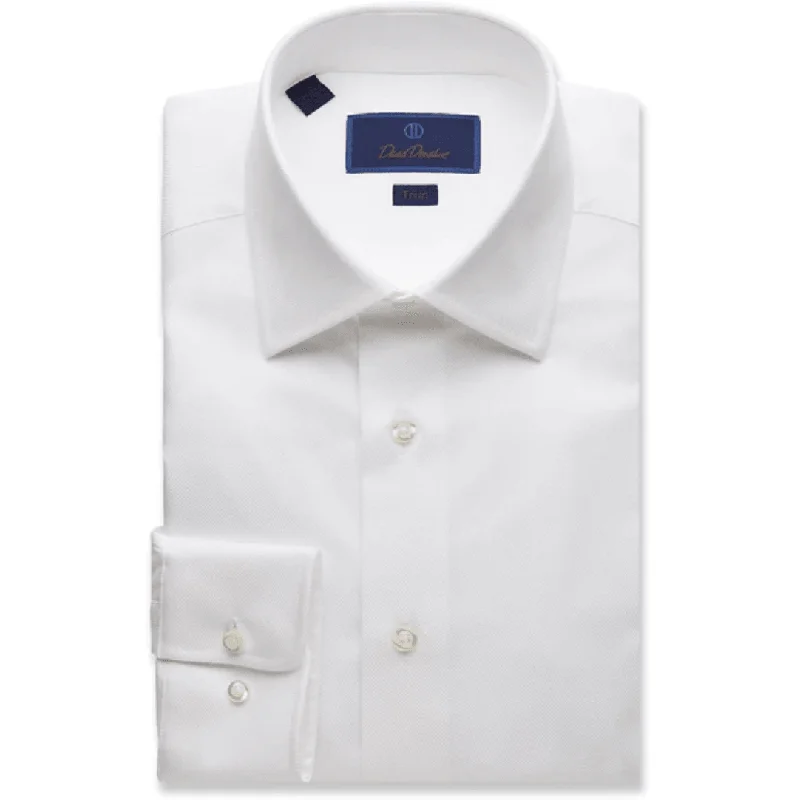 David Donahue Luxury Non-Iron Trim Dress Shirt