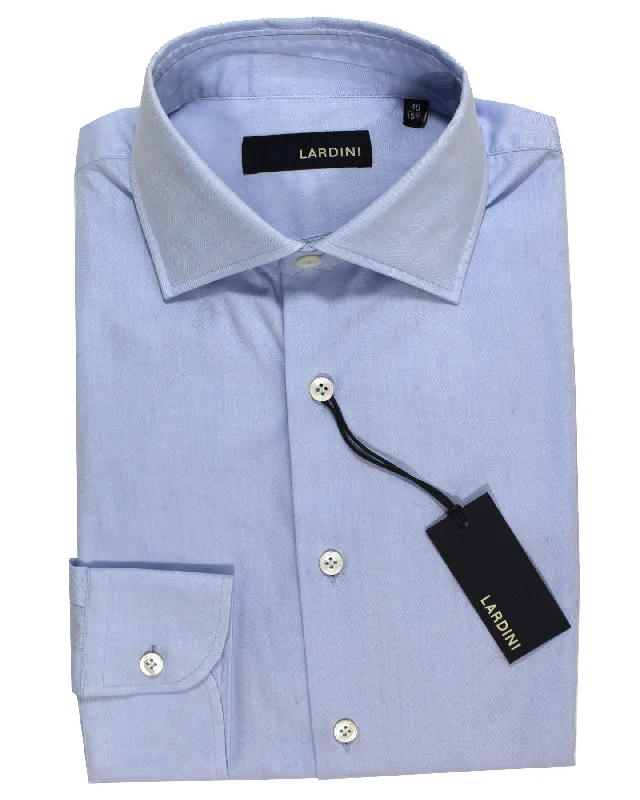 Lardini Dress Shirt Blue - Spread Collar 40 - 15 3/4