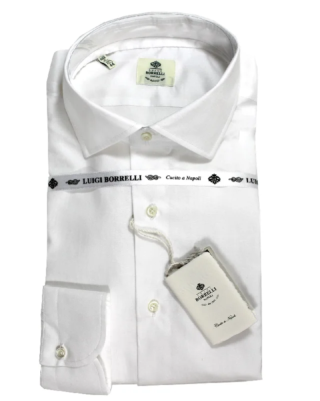 Luigi Borrelli Dress Shirt White 41 - 16