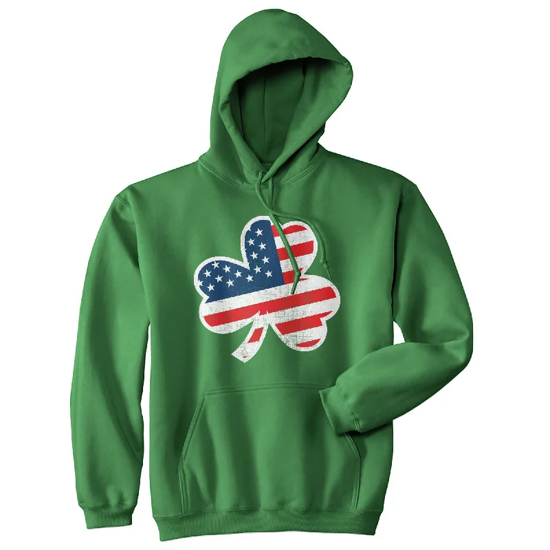 American Flag Shamrock Hoodie