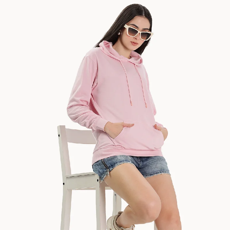 Baby Pink Hoodie - Fully Solid