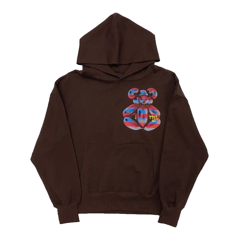 1997shell Bear Print Hoodie