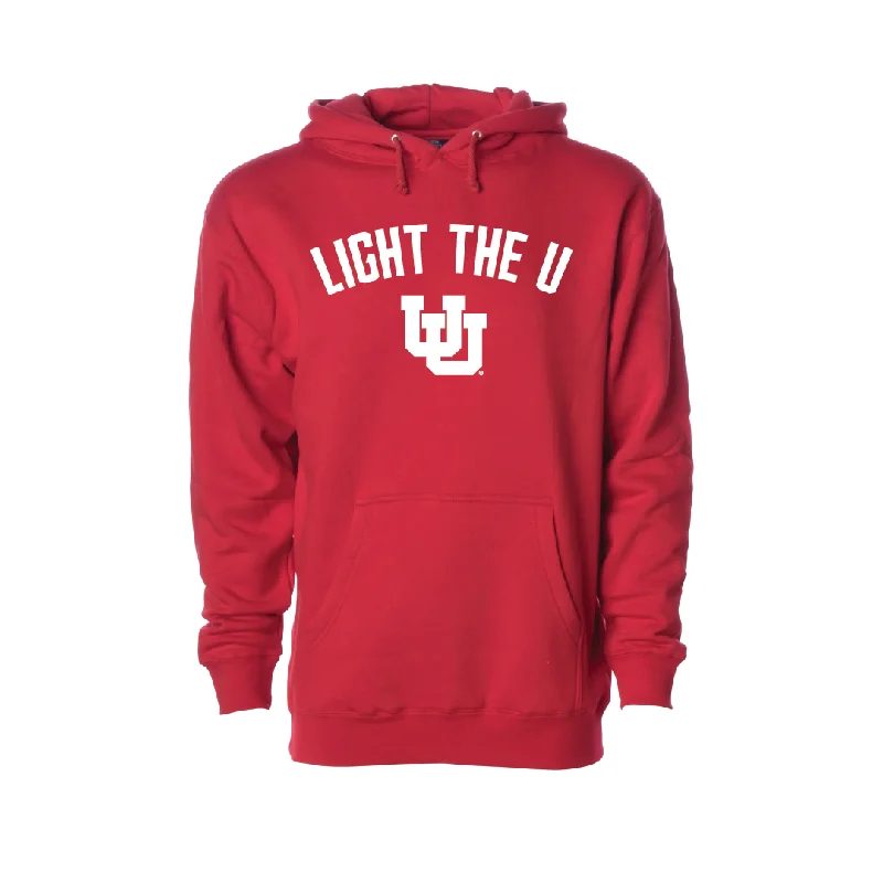 Light the U  Embroidered Hoodie