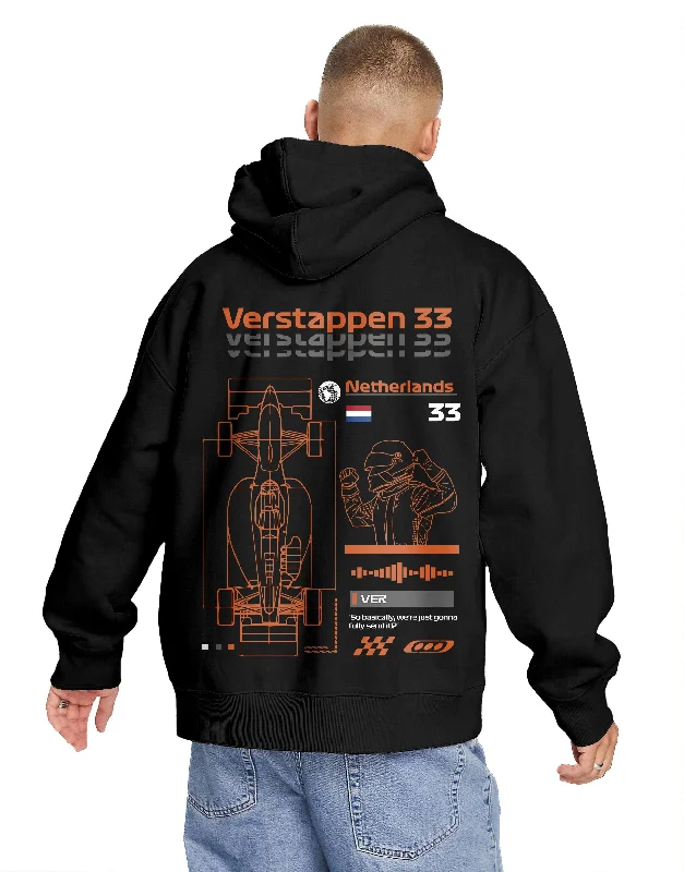 Number 33 | Grand Prix Hoodie (Left Pocket & Back)