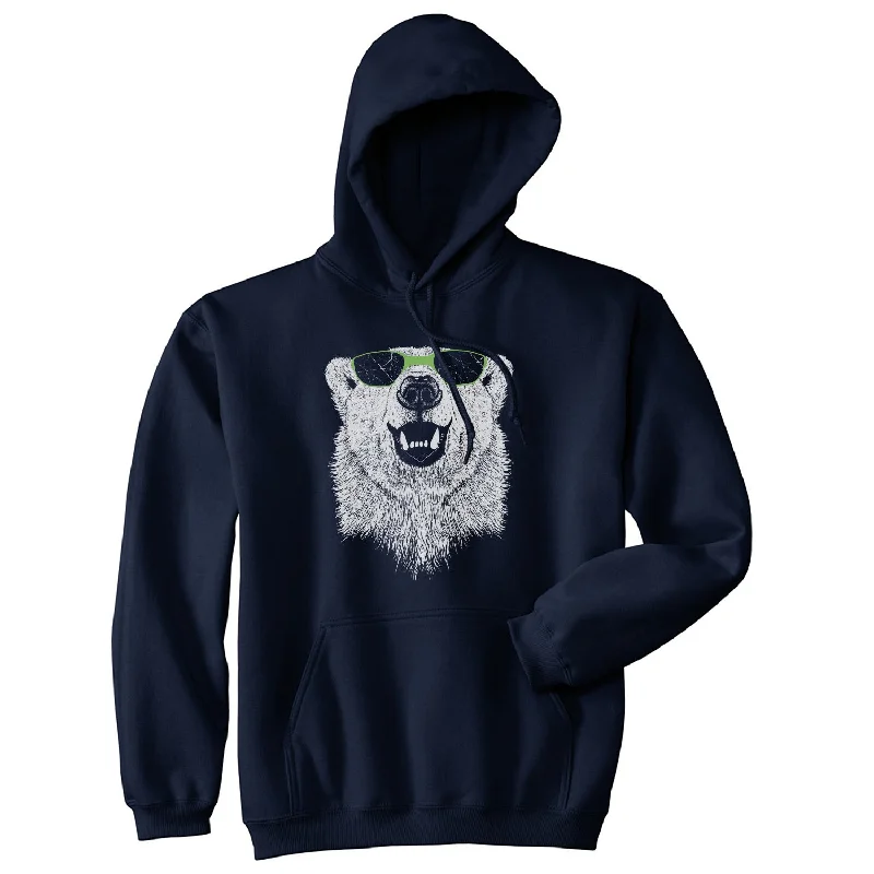 Polar Bear In Sunglasses Hoodie