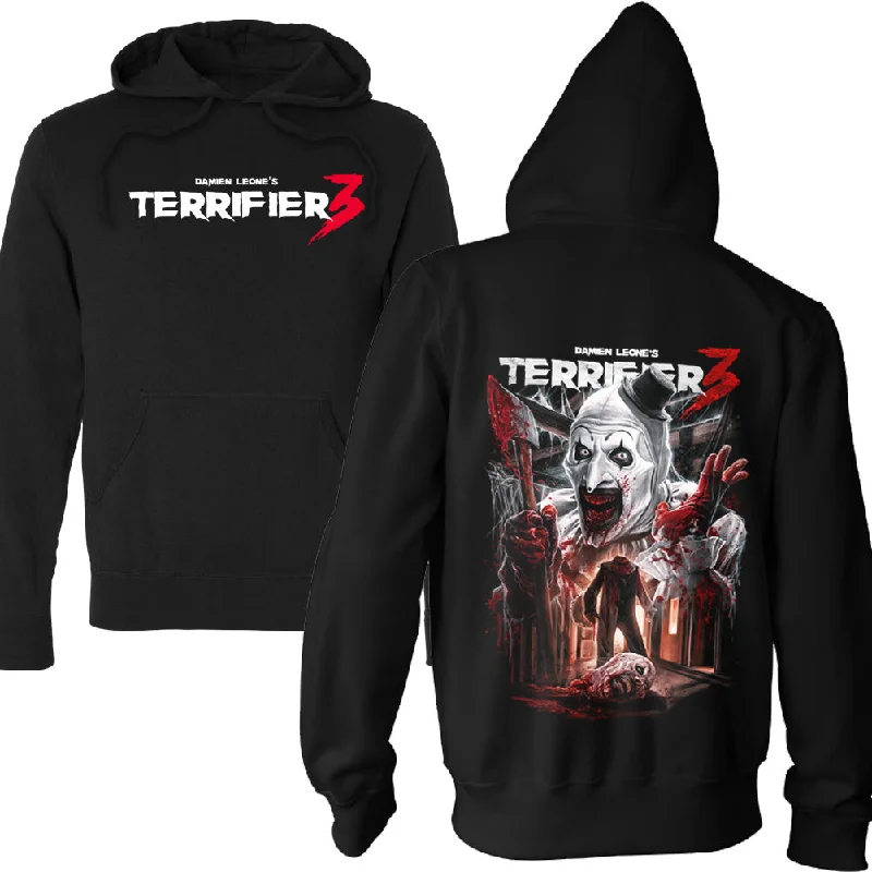 Terrifier 3 Heads Will Roll Pullover Hoodie