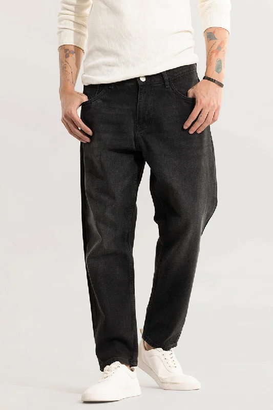 Dusk Mid Black Baggy Fit Jeans