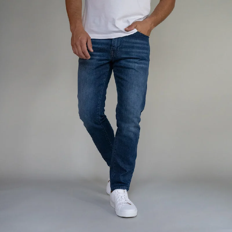 Premium Italian Denim Slim Fit - Dark Vintage Wash