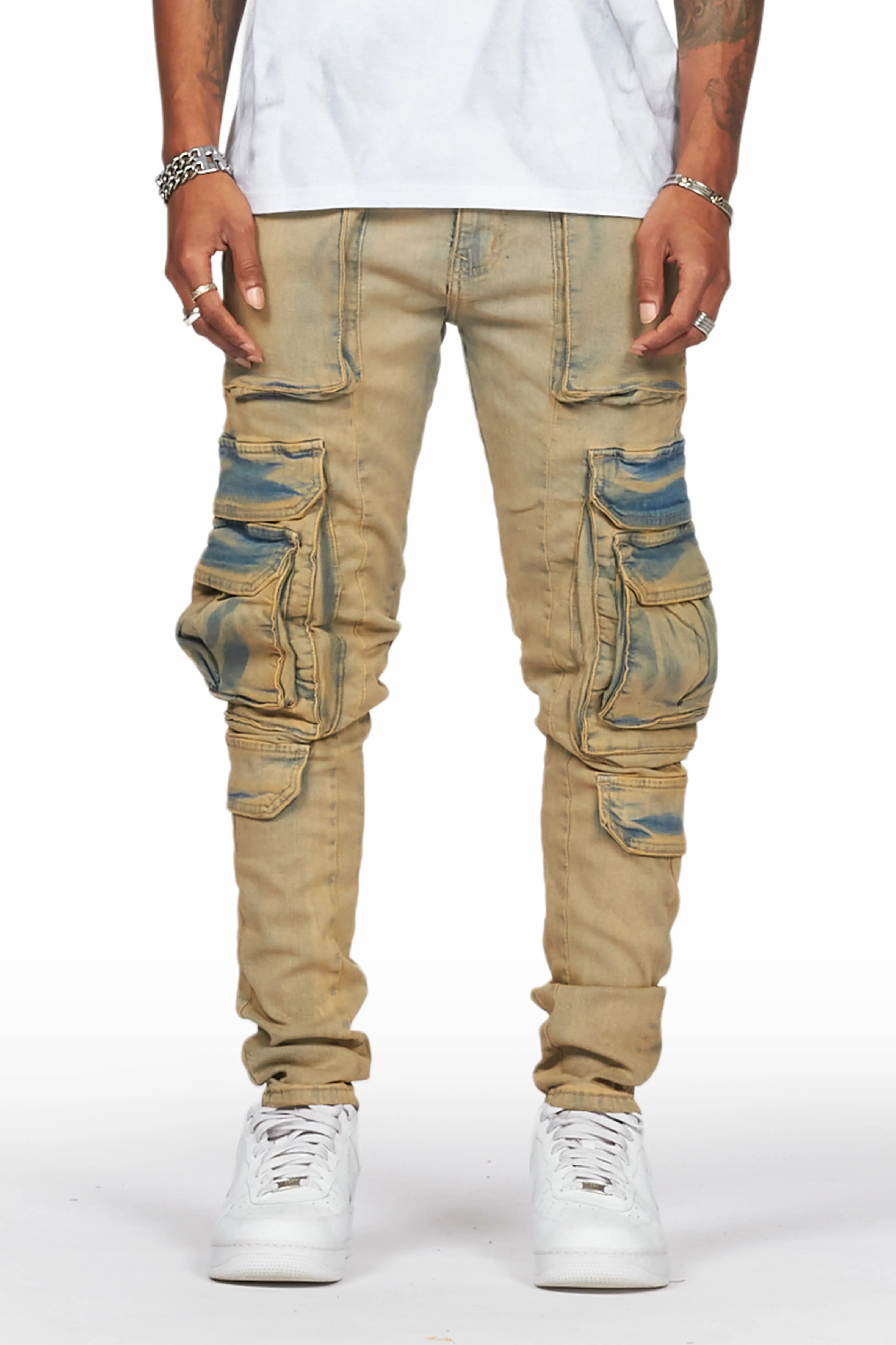 Iniko Tint Skinny Fit Cargo Jean