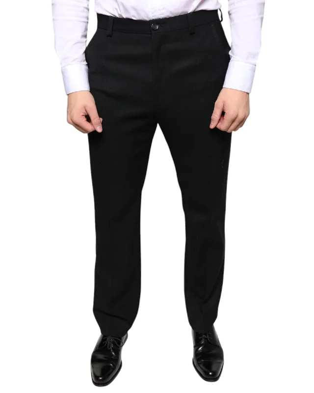 Dolce & Gabbana Wool Blend Skinny Dress Pants with Regular Fit