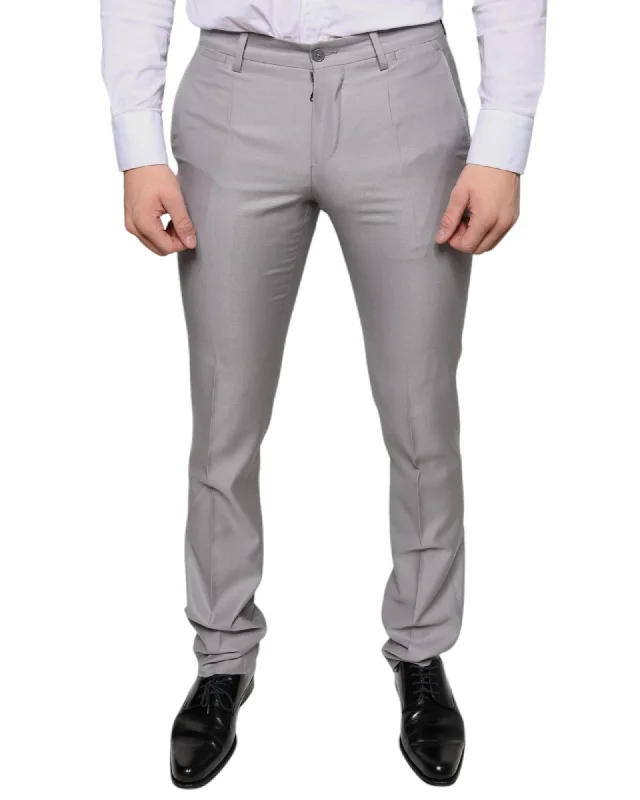 Dolce & Gabbana Skinny Wool Blend Dress Pants with Regular Fit