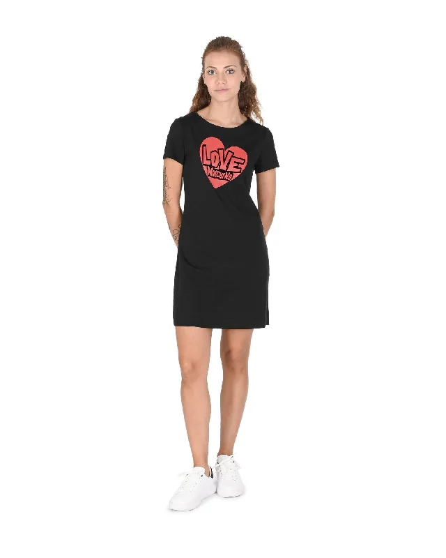 Love Moschino  Women's T-Shirt Dress Black