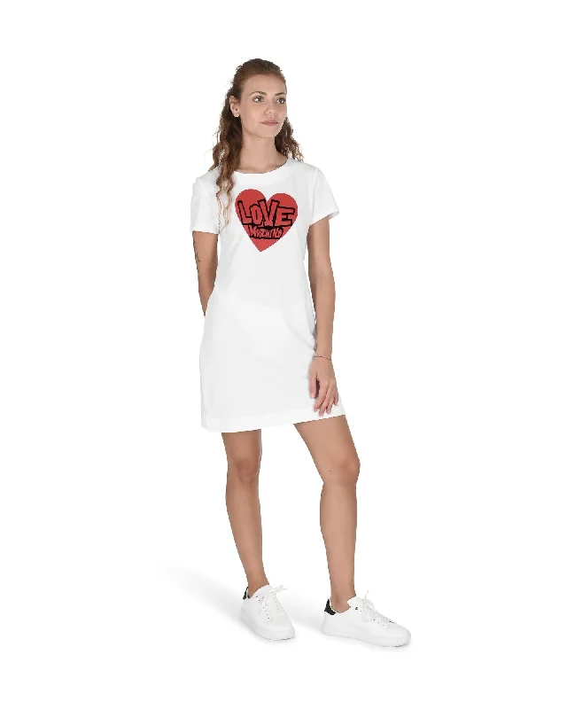 Love Moschino  Women's  Heart T-Shirt Dress