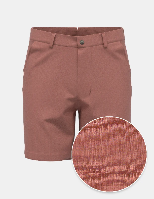 Seersucker Stretch - Coral | Short