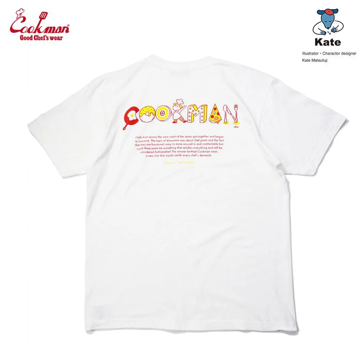 Cookman Tees -Kate Tasty Logo : White