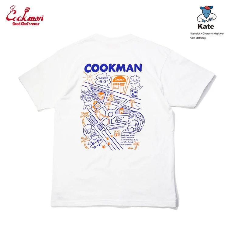 Cookman Tees -Kate Venicebeach map : White