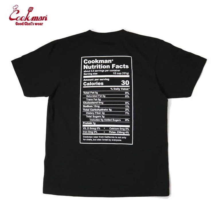 Cookman Tees - Nutrition Facts : Black