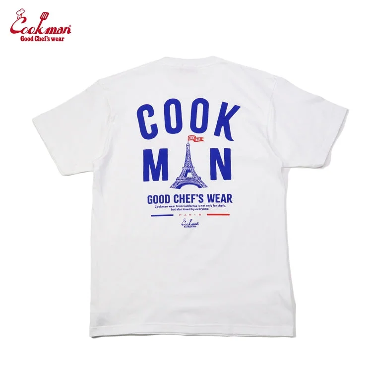 Cookman Tees - Eiffel Tower : Blanc