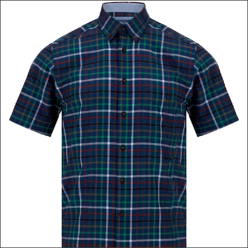 Dg's Blue Multi Check Short Sleeve-