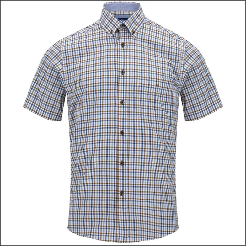 Dg's Brown Check Short Sleeve-