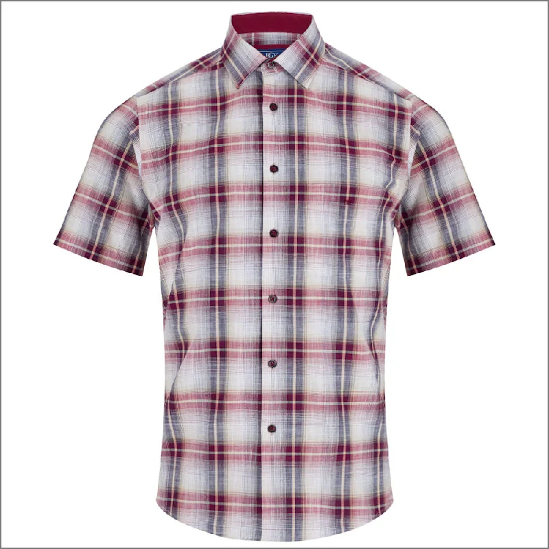 Dg's Wine Check Short sleeve Shirt^"