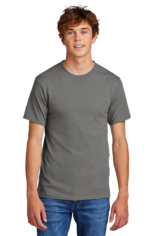 Port & Company Mens Core Short Sleeve Crewneck T-Shirt - Medium Grey